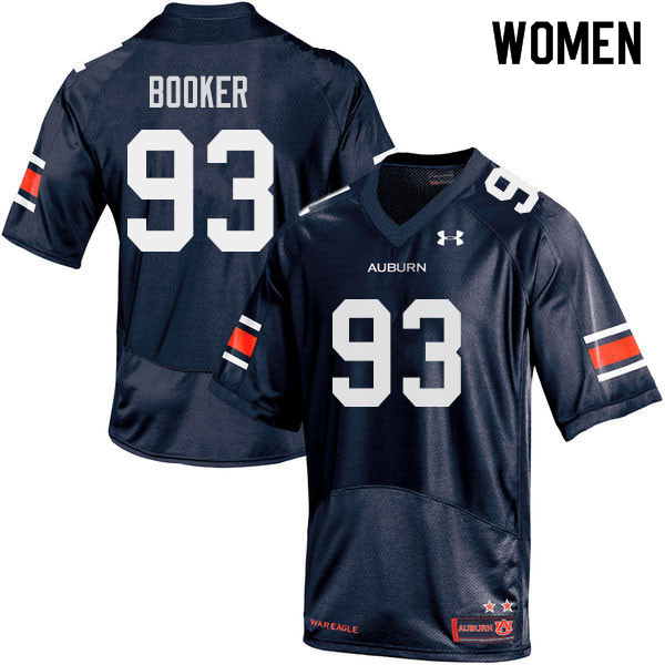 Women's Auburn Tigers #93 Devonte Booker Navy 2019 College Stitched Football Jersey